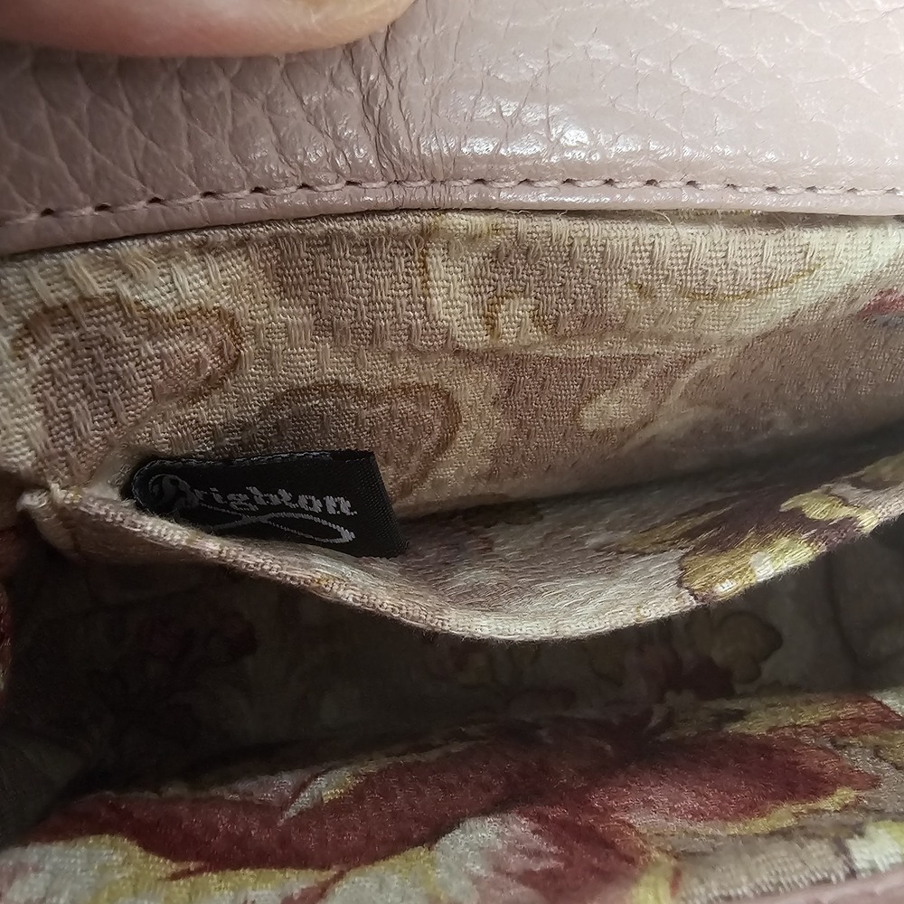 RETIRED BRIGHTON PETAL PINK CROC EMBOSSED HANDBAG NO STRAP - Picture 7 of 9